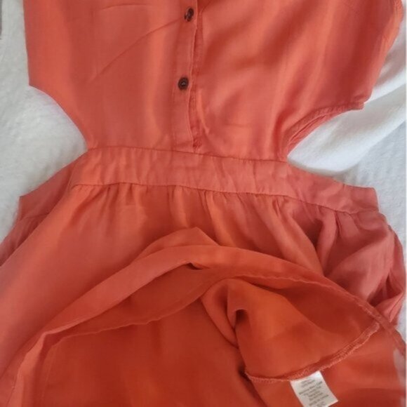 TCEC Los Angeles• Coral Cut-Out Retro Style Dress - Picture 7 of 16